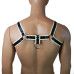 Bulldog black and white chest harness