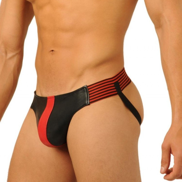 Leather Jock Red