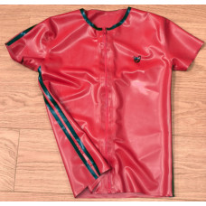 Zip fronted short sleeve shirt (short) Zip fronted short sleeve shirt (short)